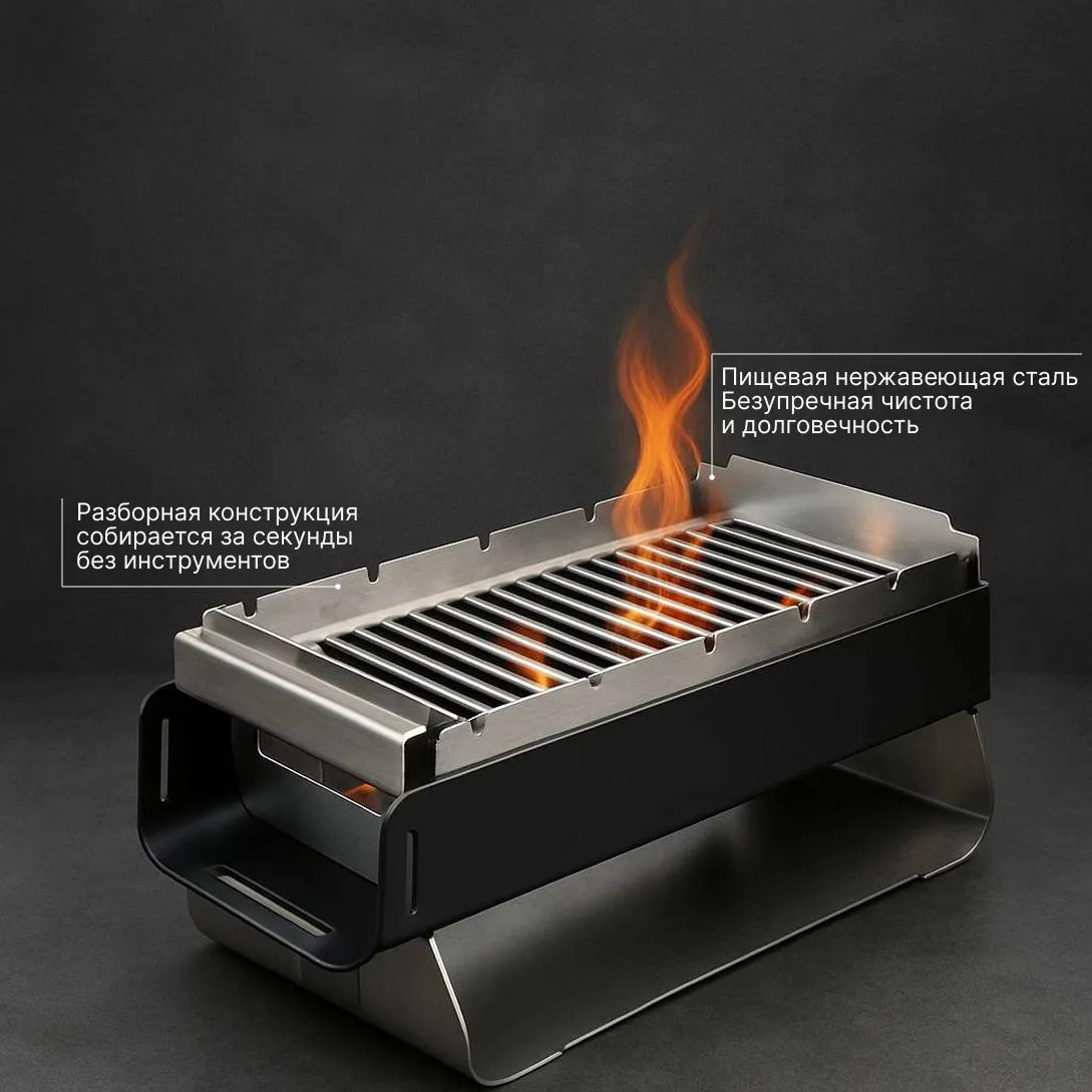 Premium Grill with Flame